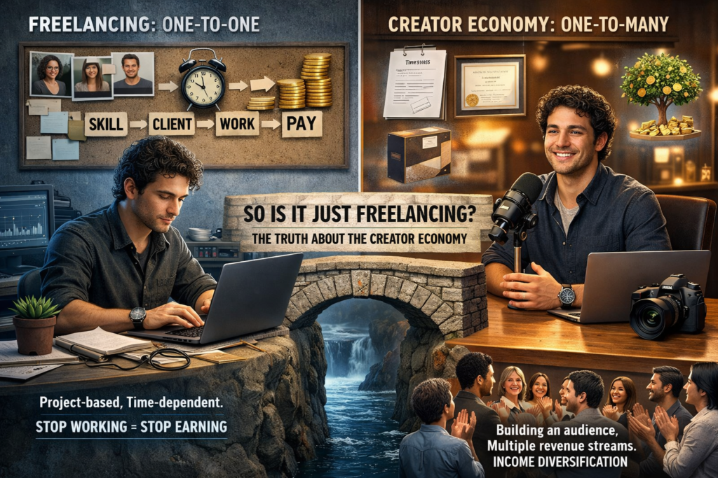 SO IS IT JUST FREELANCING